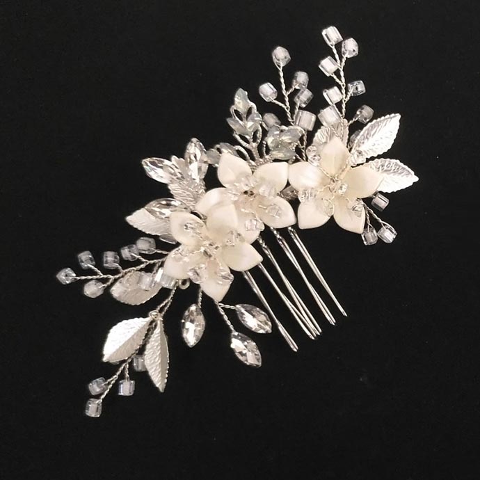 pettinino da sposa con cristalli